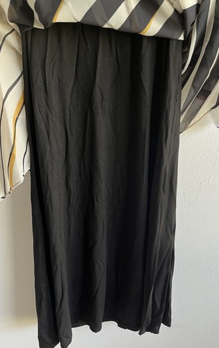 Kobi Halperin Yara Caftan Shift Dress Palm Print Chiffon Flutter $428 Sz S NWT - Picture 7 of 8