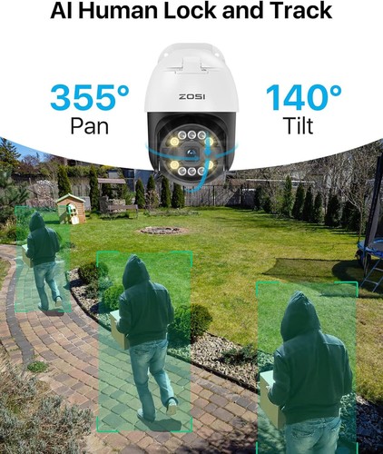 ZOSI 4K PoE Security Camera System with AI Face Person Vehicle Detection 2TB - Picture 3 of 12