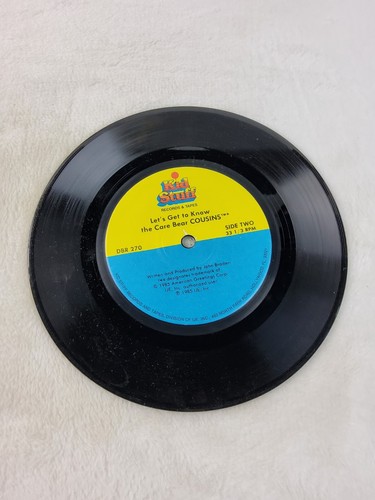 Vintage Care Bears Cousins Book & Record 1985 Lets Get To Know See Hear Read 270 - Imagen 6 de 8
