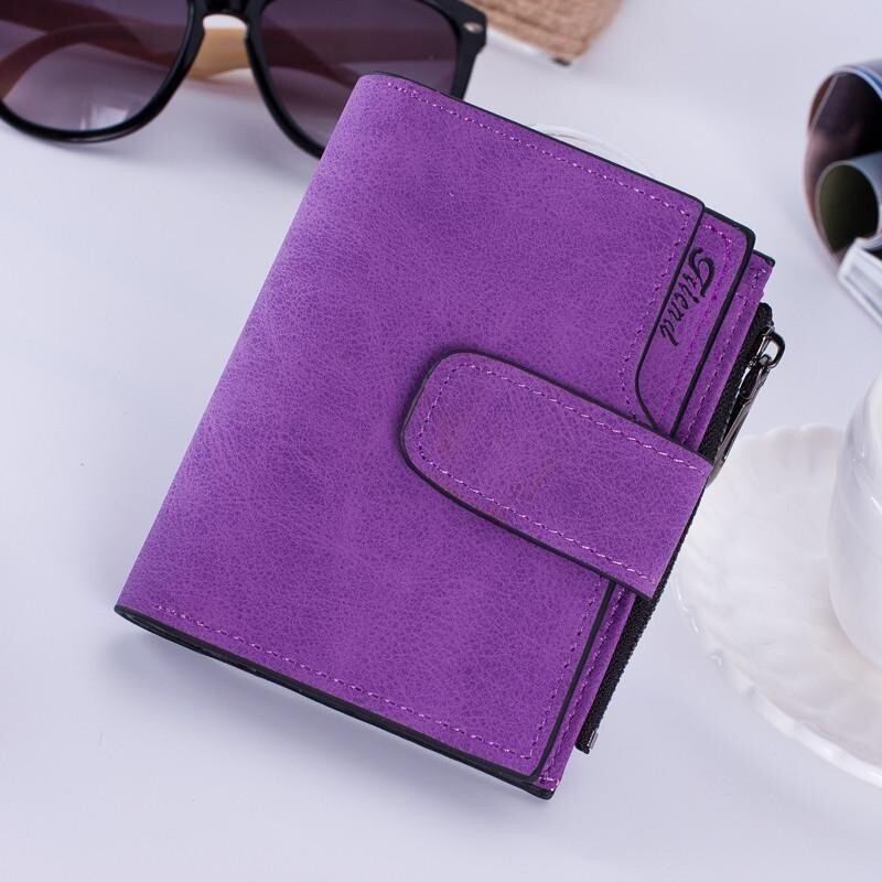 Portefeuille pour femme fuchsia en cuir - - Maroquinerie Made in France
