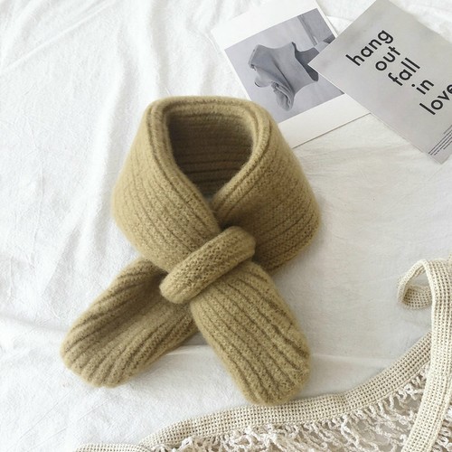 Niños Niños Niñas Bufanda Otoño Invierno Exterior Calentador Bebé Tejido Lana Bufandas - Imagen 4 de 10