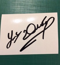 Joey Dunlop Autograph BLACK Decal TT Legend FREE POST