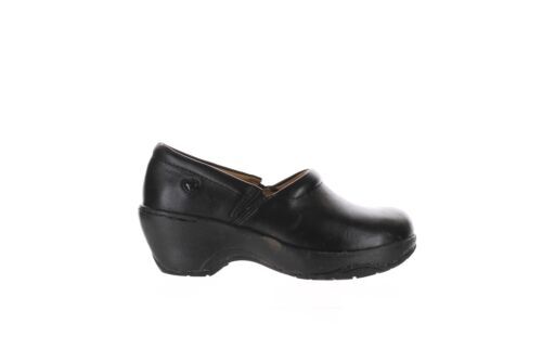 Nurse Mates Align Dash 259901 Black Leather Slip On Nurse Sneakers
