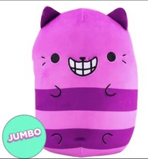 Cats vs Pickles Jumbo CHESHIRE 8" Super Soft Squishy Bean Filled Plush NEW