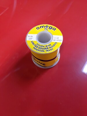 Omega 50/50 Solder for Stained Glass - .125  dia. (1-1 lb. spool)