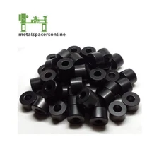 Black Anodize Aluminum Spacer Bushing 3/4" OD x 5/16" ID--Fits M8 or 5/16" Bolts