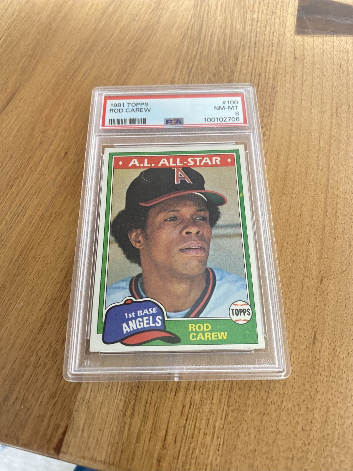 1981 Topps Rod Carew #100 Graded PSA 8