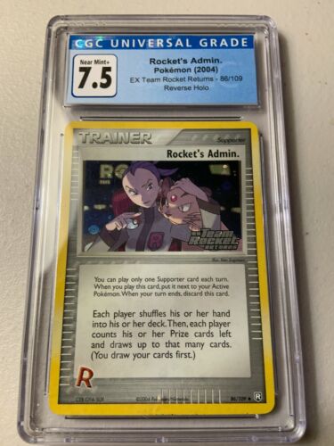 2004 Pokemon Rocket’s Admin. Team Rocket Returns 86/109 CGC 7.5 Rare Graded Card - Picture 1 of 4