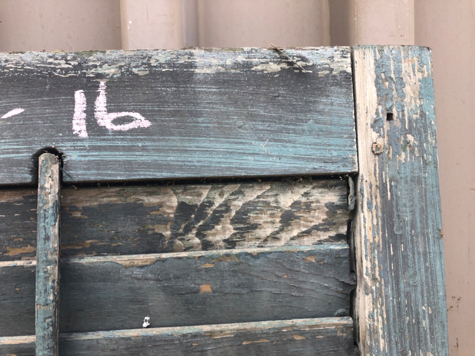 GREAT pair vintage victorian louver house shutters blue green 67” x 16” x 1 1/8” eBay