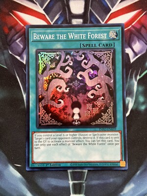 Yugioh Beware the White Forest Super Rare INFO 