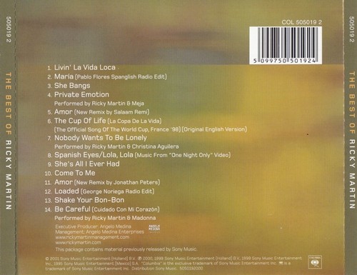 Ricky Martin The Best Of Ricky Martin CD Comp Enh 9827 - Bild 2 von 4