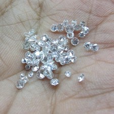 A CUT NATURAL LOOSE DIAMOND G-H COLOR SI CLARITY 10 PC LOT 2 MM APPROX JE94
