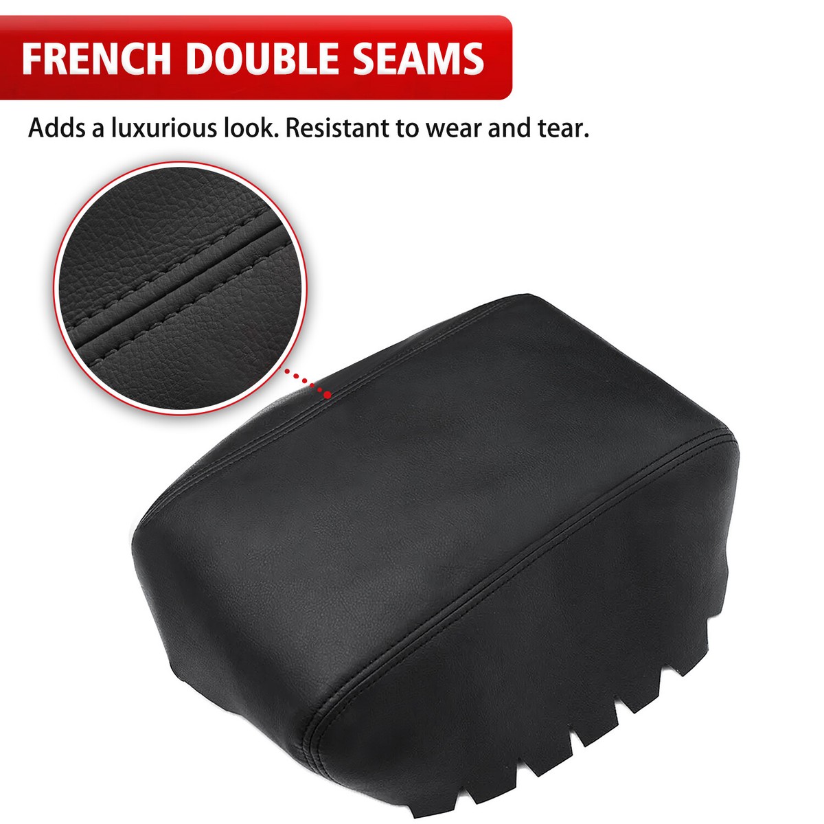 Center Console Cover Armrest Console Lid Cover For 04-07 Pontiac Grand Prix – Synthetic Leather, Black 04 F150 Interior - Foto 11