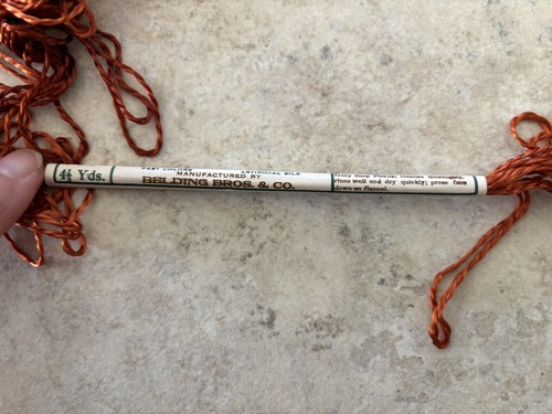 74- Vintage Belding Bros. Embroidery Floss Synthetic Silk Thread 4½ Yards Each - Picture 10 of 12