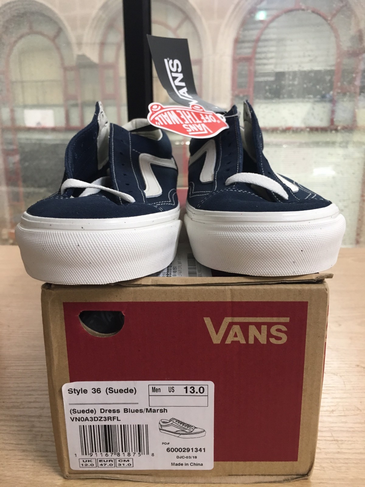 Vans Style 36 Shoes Suede Dress Blue Marsh Navy Sneakers