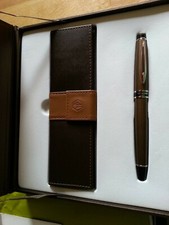 Waterman Expert Rollerball Pen City Line Urban Brown  & Pencase New In Box