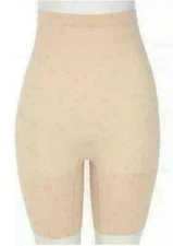 Spanx 300150 Womens Higher Power Mid-Thigh Shaper Soft Nude Size 2X