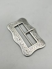 GEORGE V STERLING SILVER BELT BUCKLE, JAMES FENTON & CO,  BIRMINGHAM, 1911