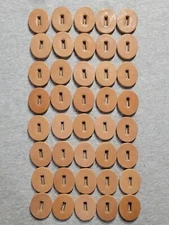 40 Leather Circles/Ovals For Making Stacked Leather Handles Crafts