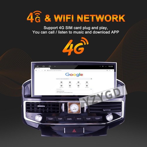 Android Car Radio For Toyota Land Cruiser LC200 2008-2015 Stereo Receiver Screen - Foto 5 di 10