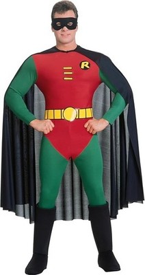 Rubie's offizielles DC Comic Robin Deluxe Kostüm für Erwachsene, Batman Filmfigur