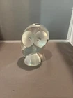 STEUBEN Art Glass OWL Figurine Paperweight 5.5” by Donald Pollard ~ Read Scratch