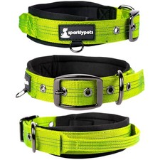Heavy Duty Dog Collar with Handle for Medium and Large Dogs   Professional Co...