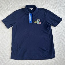 Lacoste Hemd Herren Large Blau Polo Flame Logo Krokodil Kurzarm PH1465