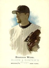 2006 Topps Allen & Ginter #21 Brandon Webb Arizona Diamondbacks