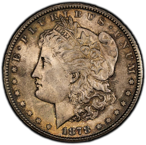 1878-CC VAM-9 Morgan Silver Dollar - PCGS GOLD SHIELD MS64 - GORGEOUS PQ TONING!