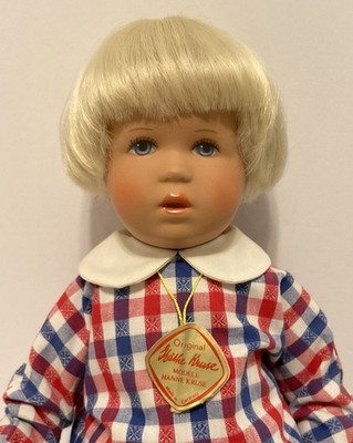 VINTAGE ORIGINAL KATHE KRUSE DOLL MADE IN GERMANY PLATINUM HAIR ADORABLE 13 
