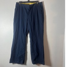 Boden Navy Blue Wide Leg Trousers Women's Size 10P
