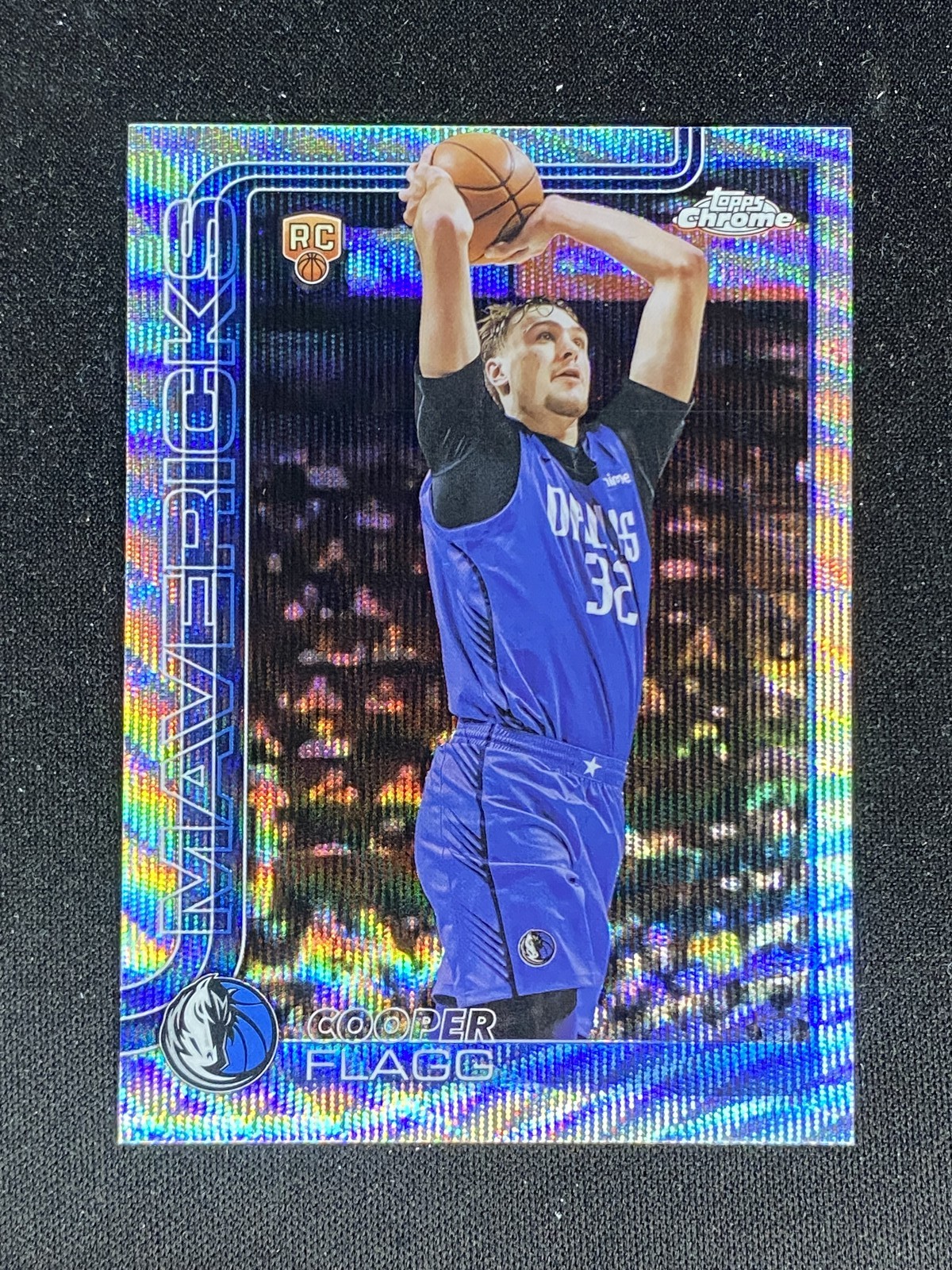 2025-26 Topps Chrome Cooper Flagg #251 Rookie RC Wave Refractor