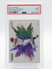 ROMAN ANTHONY 2025 PRIZM COLOR BLAST #9 RED SOX PSA 9 Q2796