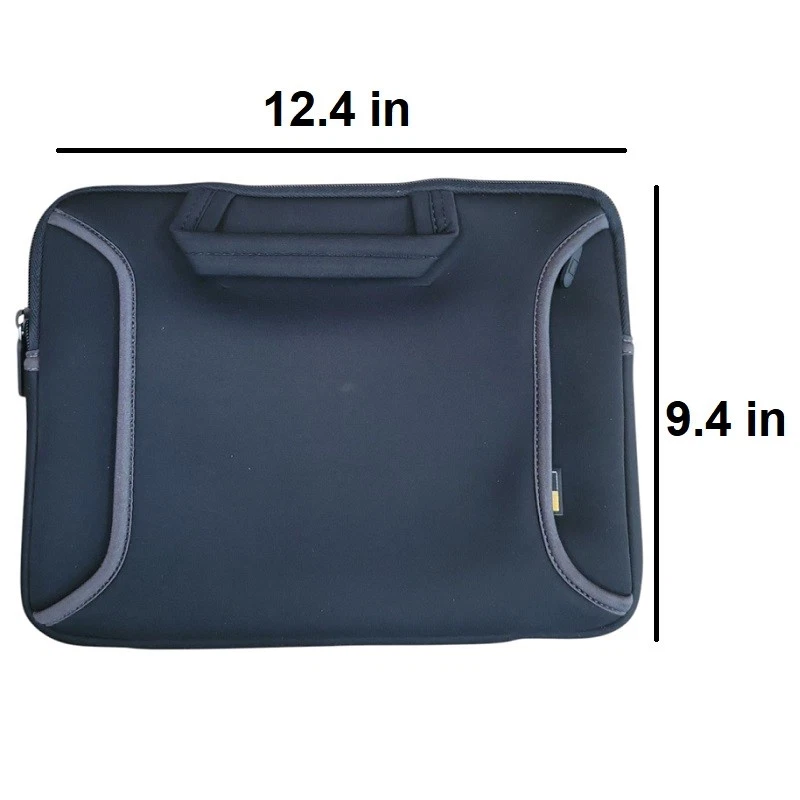 Funda de neopreno Case Logic 12" con bolsillo negra para Chromebook, Tablet, iPad Foto 3 de 4