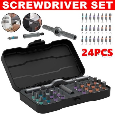 Schraubendreher Set 24 in 1 Multifunktions Ratschen Set Reparatur Werkzeugset