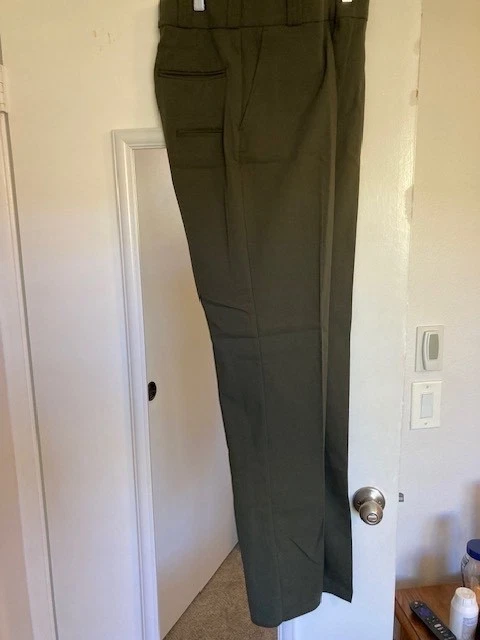 FLYING CROSS UNIFORM PANTS - FOREST GREEN SIZE 33R - NEW UNHEMMED - Image 4 of 4
