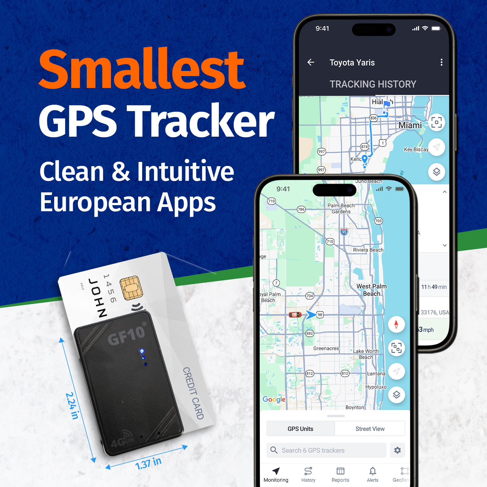Mini Real Time Portable Gps Tracker Hidden Magnetic For Cars Vehicles People