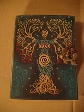 Decorative Handmade Leather Diary Notebook