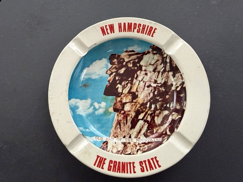 New Hampshire Granite State Ashtray-The Old Man Of The Mountain
