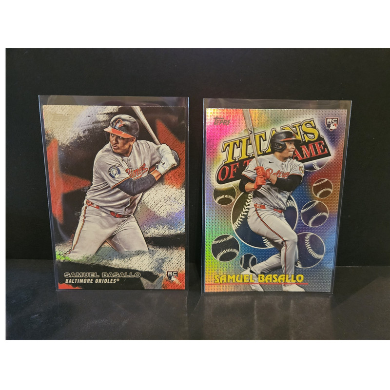 Topps 2026 Samuel Basallo Rookie Titans of the Game TOG-10 & Stars of MLB #13