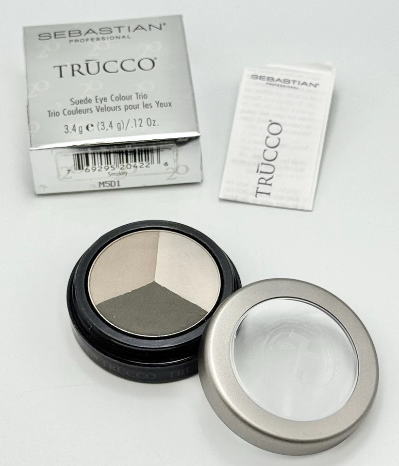 Sebastian Trucco Suede Eye Colour Trio SMOKEY #4916872 - .12 oz. / 3.4g NIB - Image 4 of 4