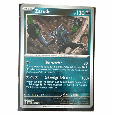 Pokémon TCG Zarude 056/084 Pokémon GO Rare Normal Deutsch Dunkelnacht KP 130