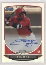2013 Bowman Draft Chrome Prospect Auto Refractor Phil Ervin #BCA-PE Auto h3a