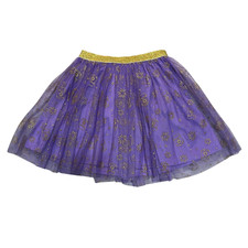 Disney Princess Girls Purple Gold Sparkle Tulle Skirt Dress Up Birthday Party