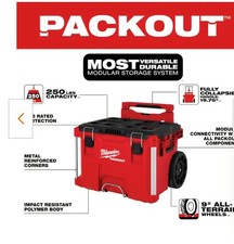 Milwaukee 48-22-8427 PACKOUT Rolling Tool Box w/ 250 lbs Capacity No Trays