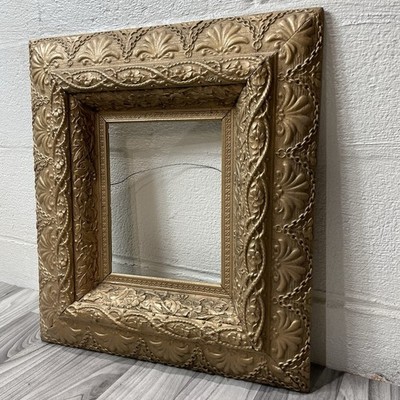 Antique Victorian Ornate Gold Gilt Wood Frame Chateau Rococo FIT 10  x 8  in VTG