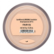 bareMinerals Original SPF15 Foundation Fair 01 0.28oz face powder NEW