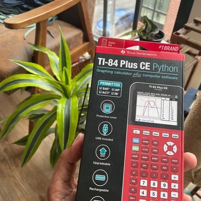 Texas Instruments TI-84 Plus CE Graphing Calculator - Radical Red