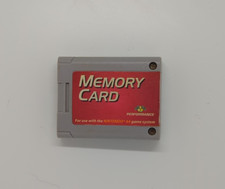 Nintendo 64 N64 Performance Authentic Memory Card Plus